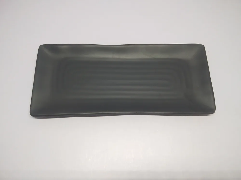 Black Sushiplatte 30,3 x 12,8 x 1,8 cm schwarz