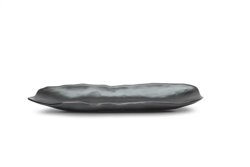 Black Sushiplatte 34 x 11 x 3,4 cm matt schwarz
