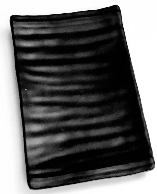 Black Platte rechteckig 27 x 17 x 2,5 cm matt schwarz